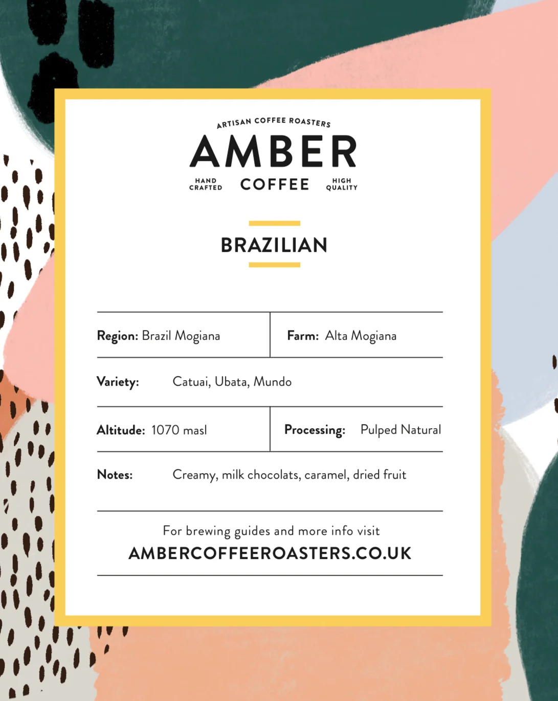 Amber Coffee Roasters Brazilian Mogiana