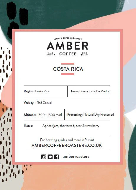 Amber Coffee Roasters Costa Rica Finca Casa De Piedra
