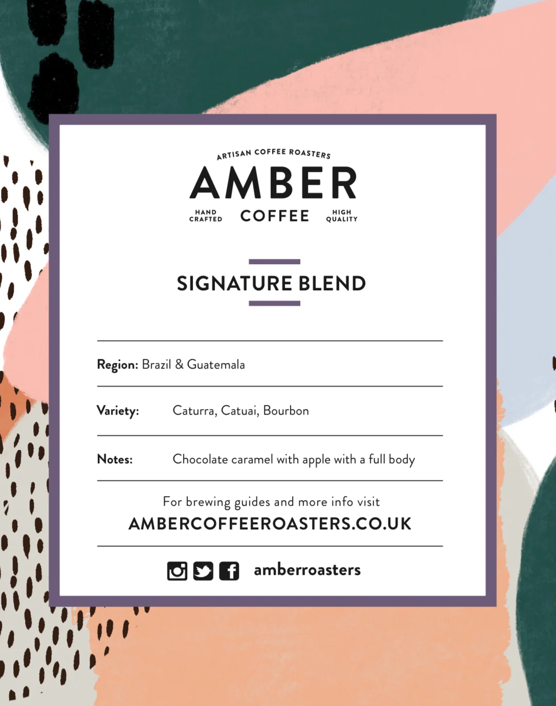 Amber Coffee Roasters Signature Blend