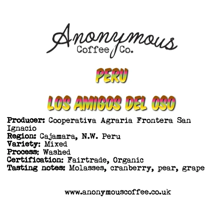 Anonymous Coffee Peru