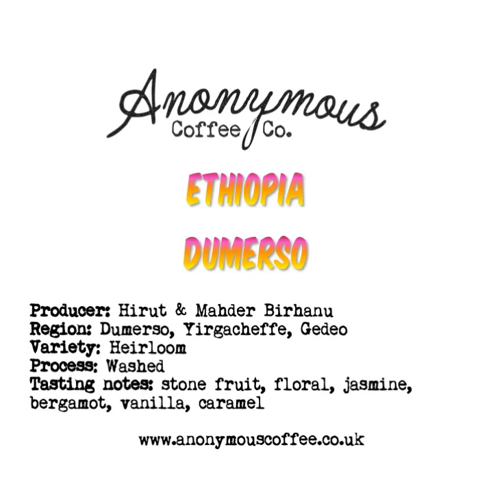 Anonymous Coffee Ethiopia