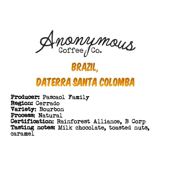 Anonymous Coffee Brazil