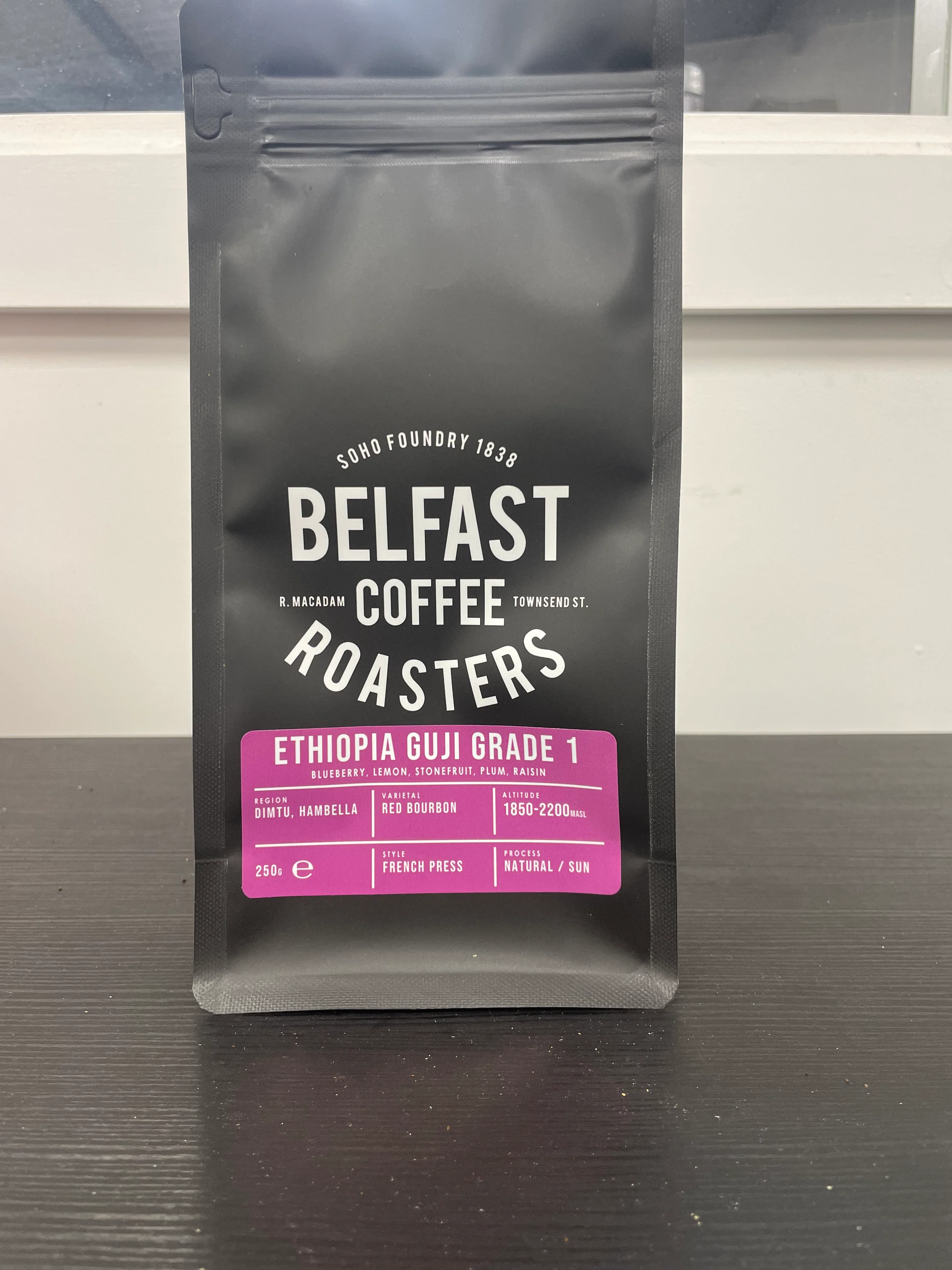 Belfast Coffee Roaster Ethiopia Guji-Hambela Grade 1