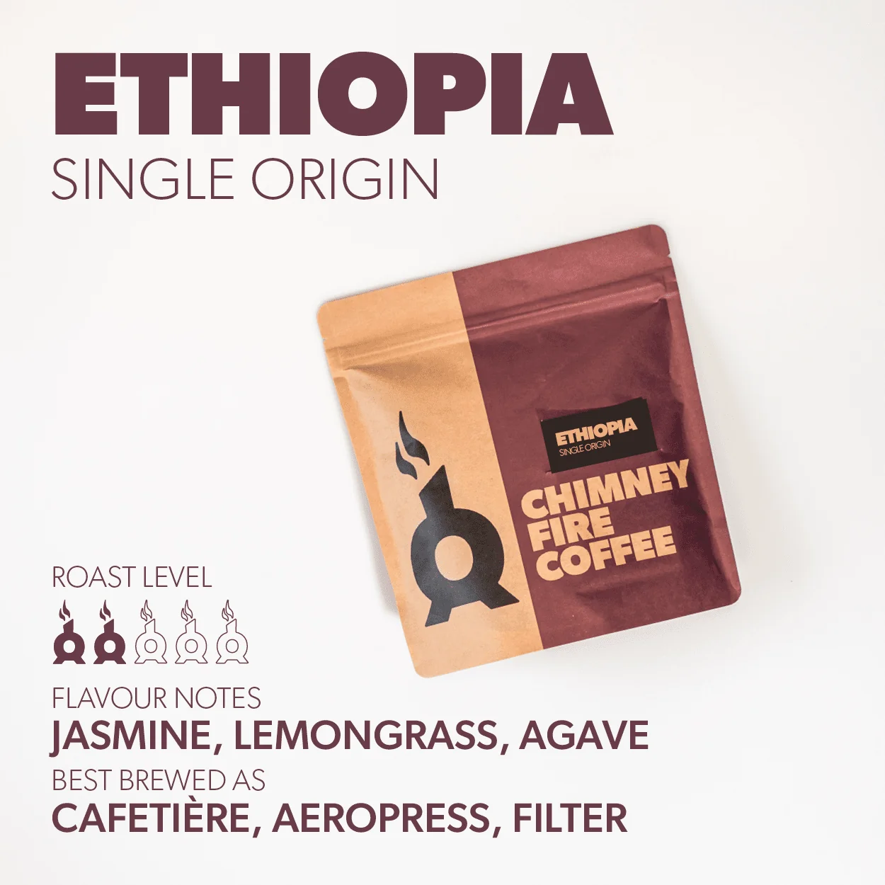 Chimney Fire Coffee Ethiopia Kecho Anderacha