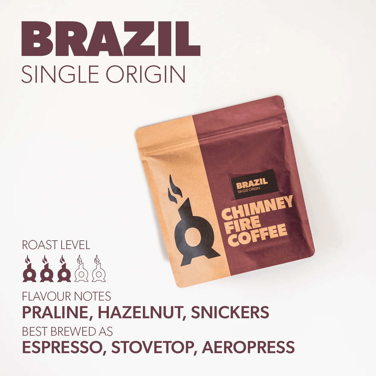 Chimney Fire Coffee Brazil Fazenda Sertao