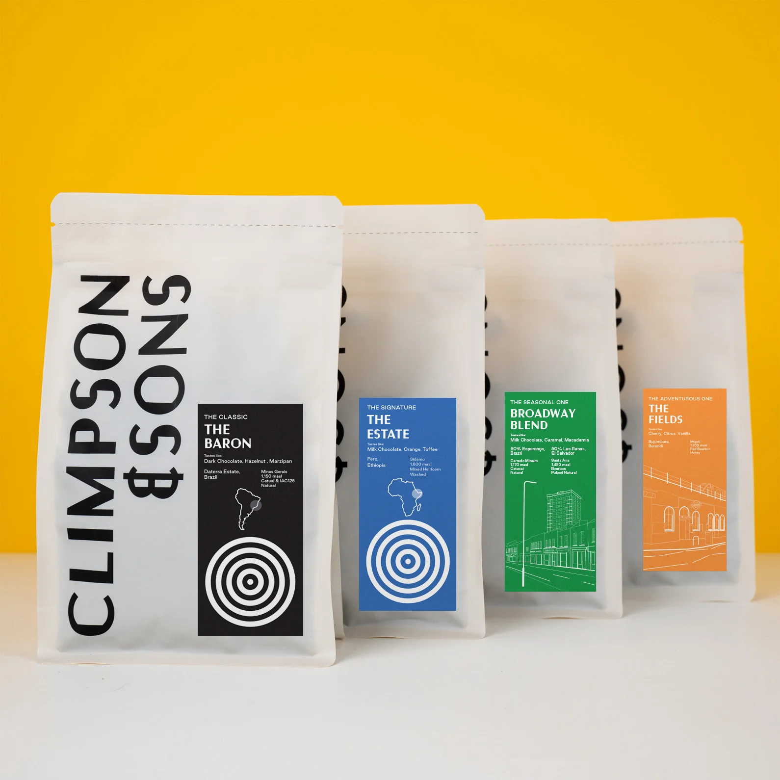 Climpson & Sons Sampler Pack: Espresso and Blends