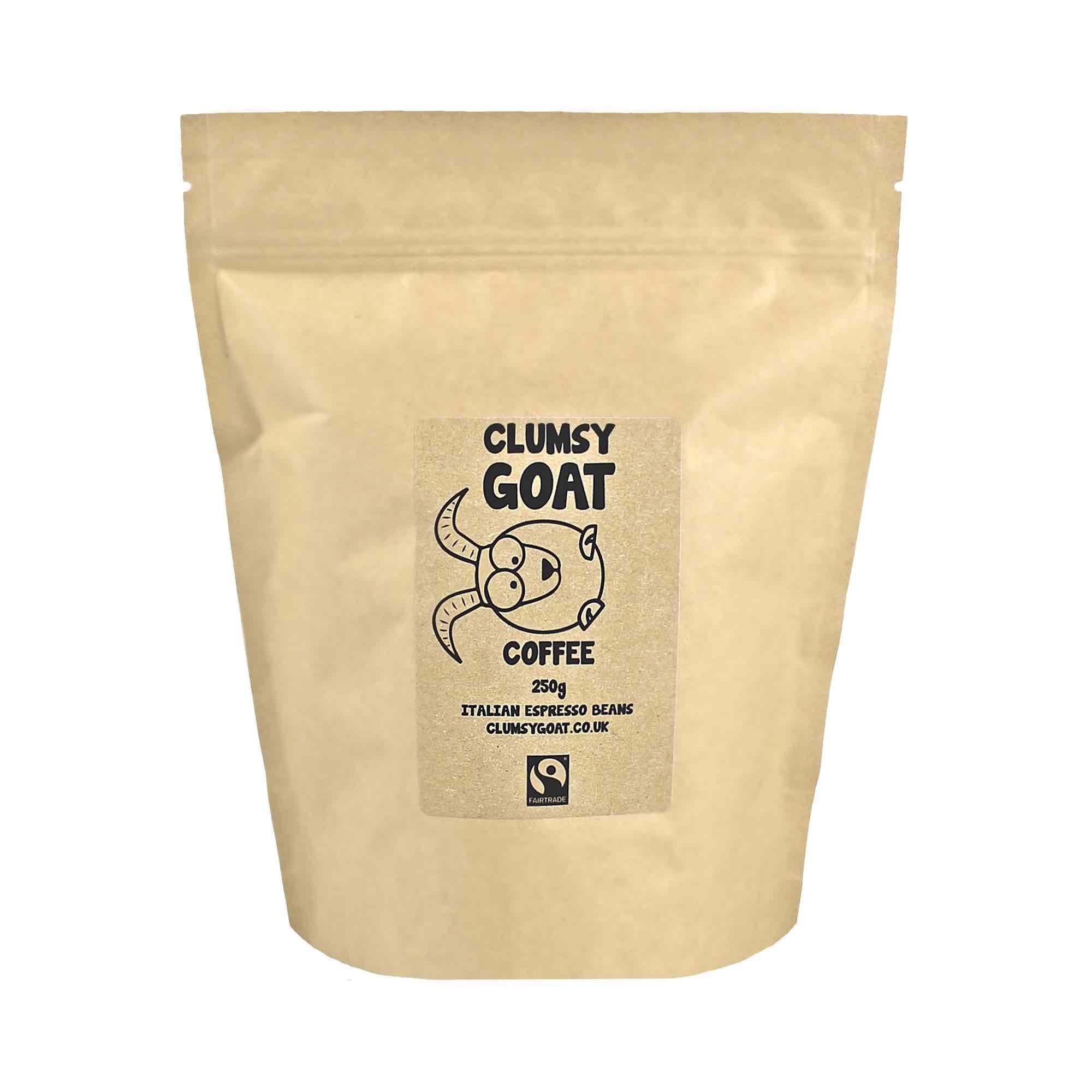 Clumsy Goat Clumsy Goat Fairtrade Italian Espresso Coffee Beans