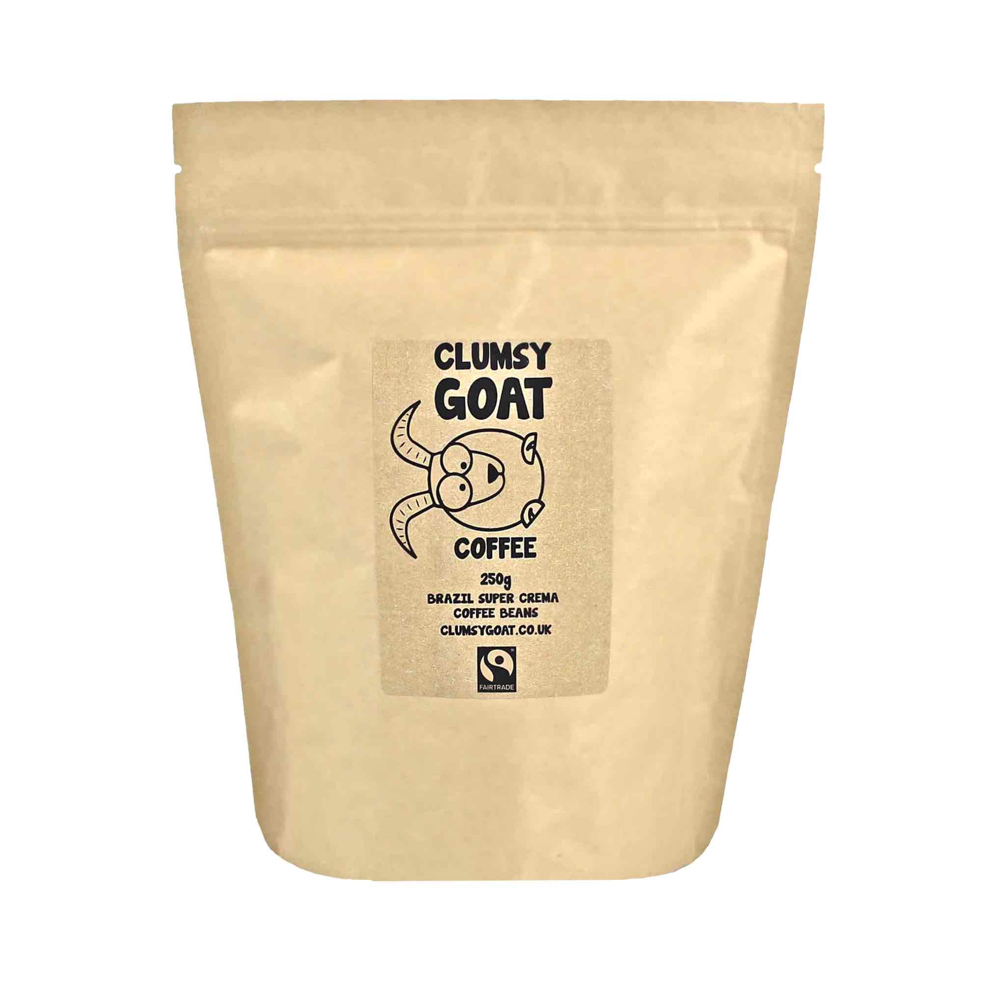 Clumsy Goat Clumsy Goat Fairtrade Brazilian Super Crema Coffee Beans