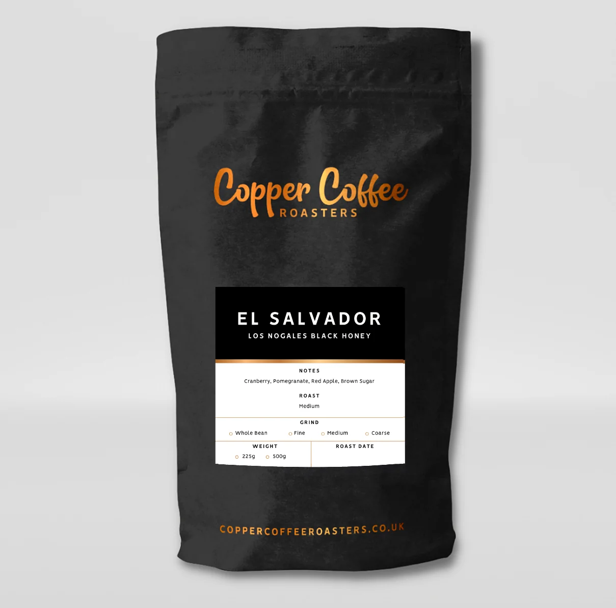 Copper Coffee Roasters El Salvador Los Nogales Black Honey