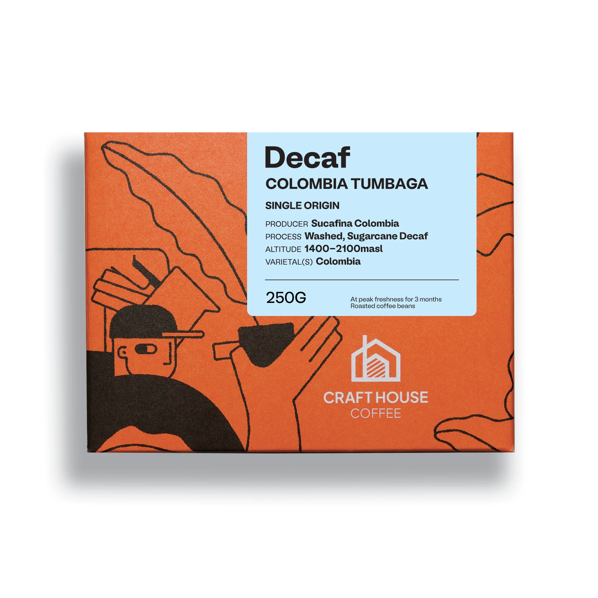 Craft House Coffee Decaf Colombia Tumbaga