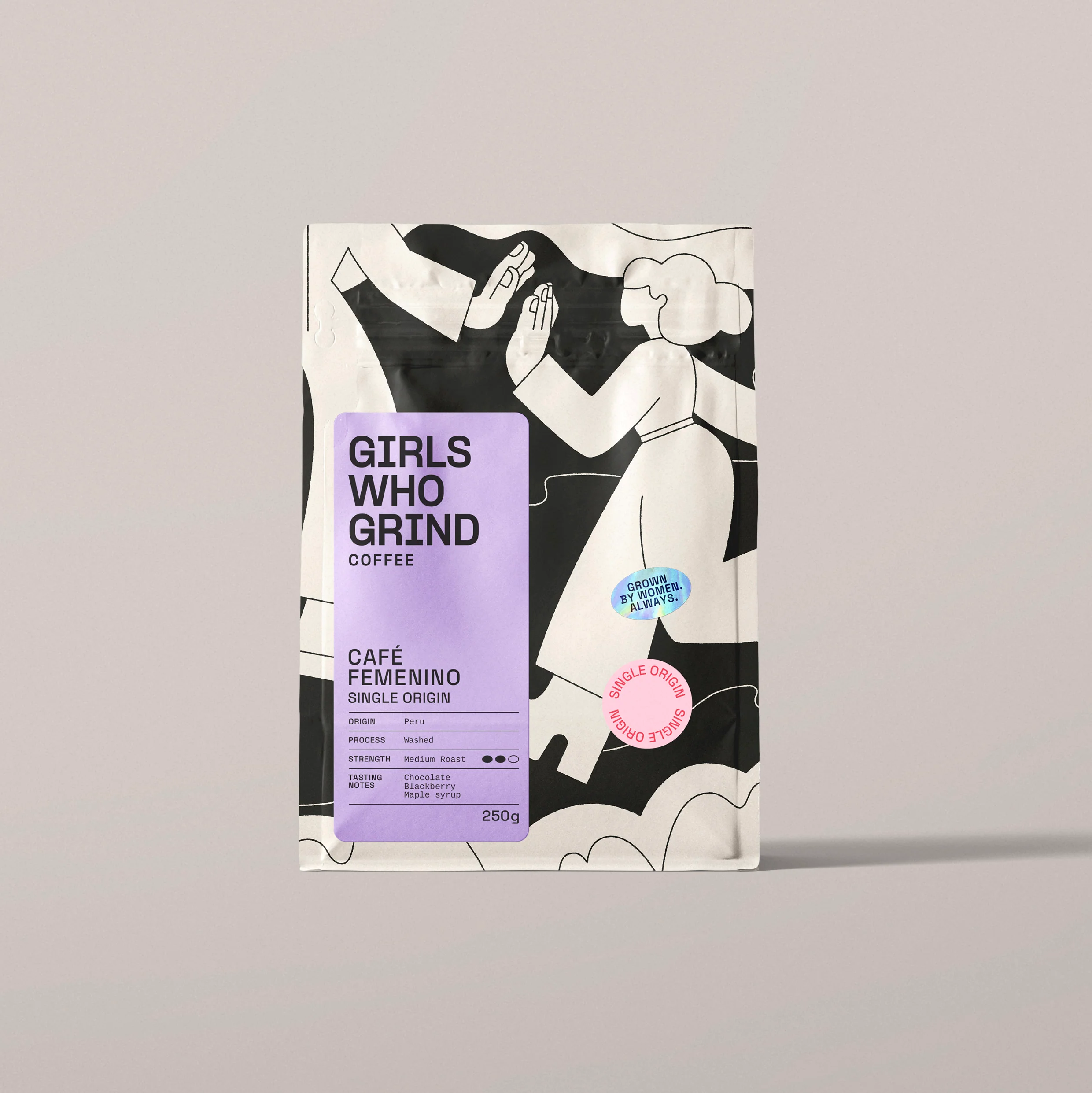 Girls Who Grind Coffee Café Femenino Peru