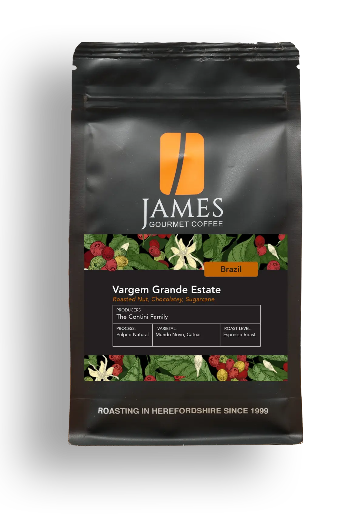 James Gourmet Coffee Brazilian Vargem Grande Estate Espresso