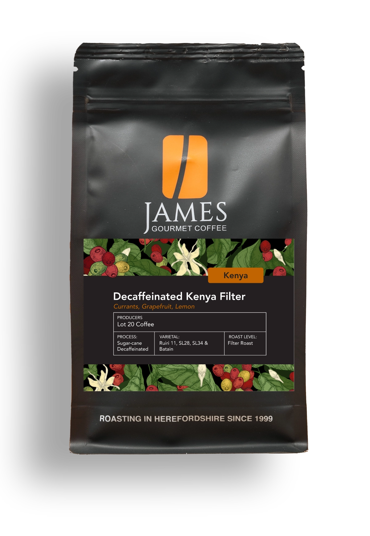 James Gourmet Coffee Decaffeinated Kenya Filter Roast