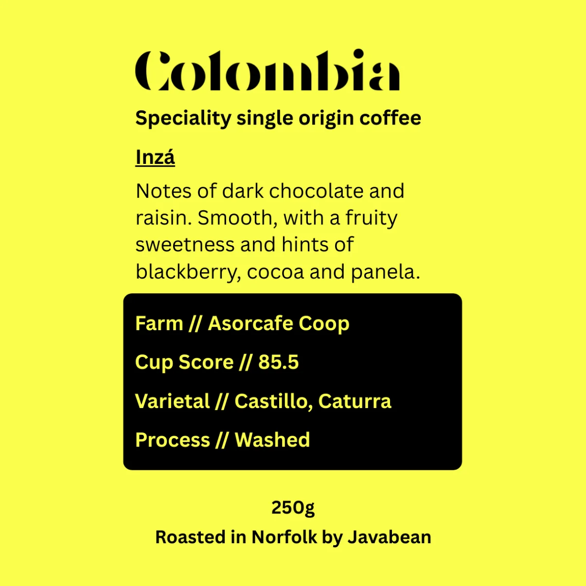 Javabean Colombia Inzá