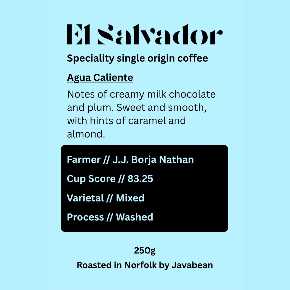 Javabean El Salvador Agua Caliente