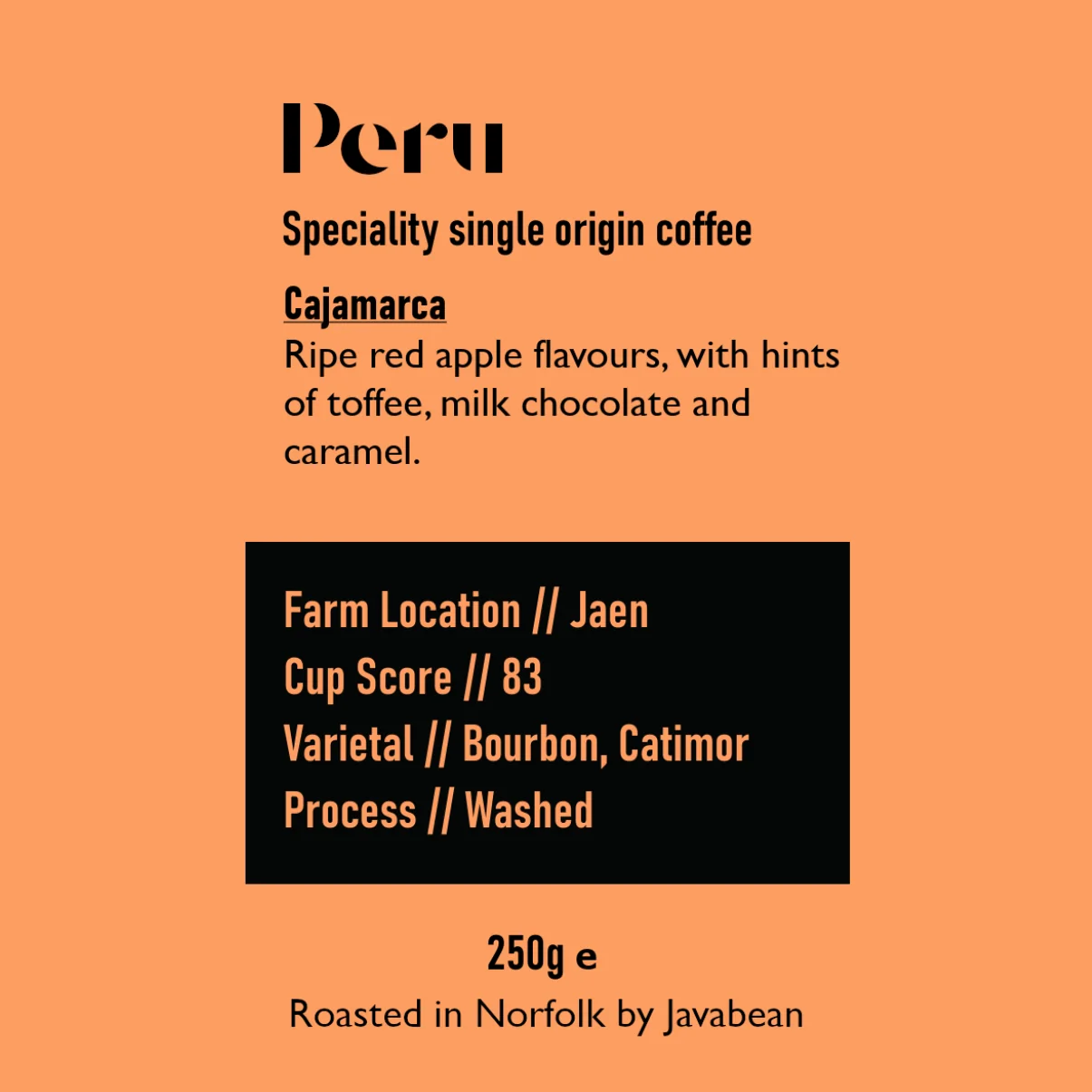 Javabean Peru Cajamarca