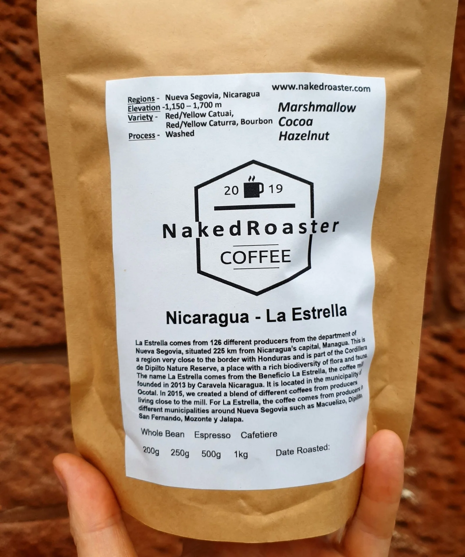 Naked Roaster Nicaragua La Estrella