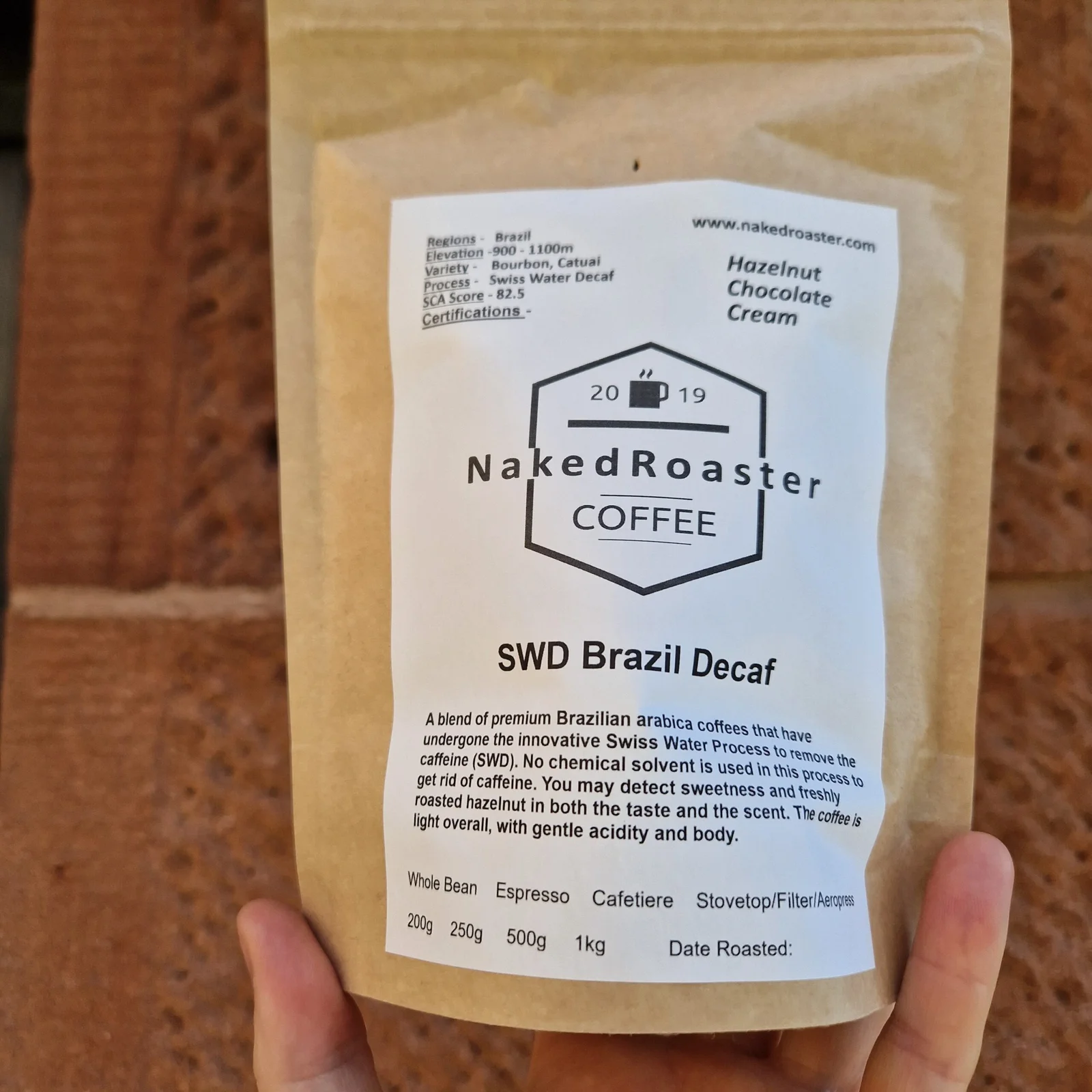 Naked Roaster SWD Brazil Decaf