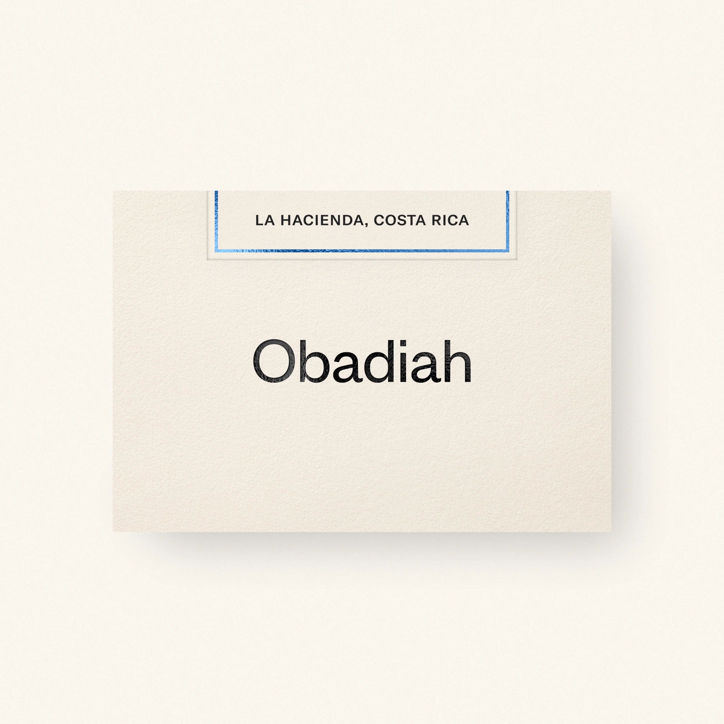 Obadiah Coffee La Hacienda