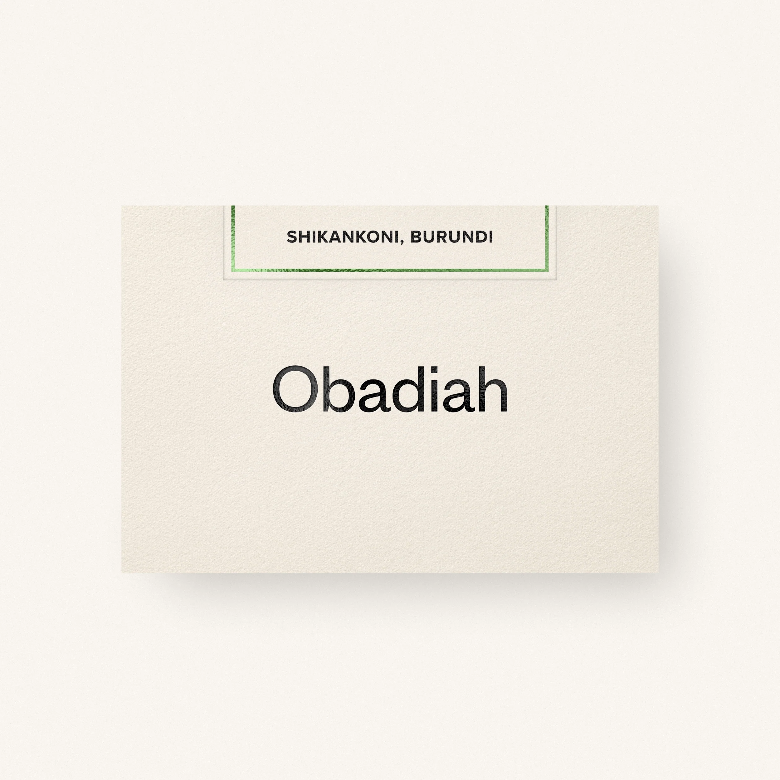 Obadiah Coffee Shikankoni