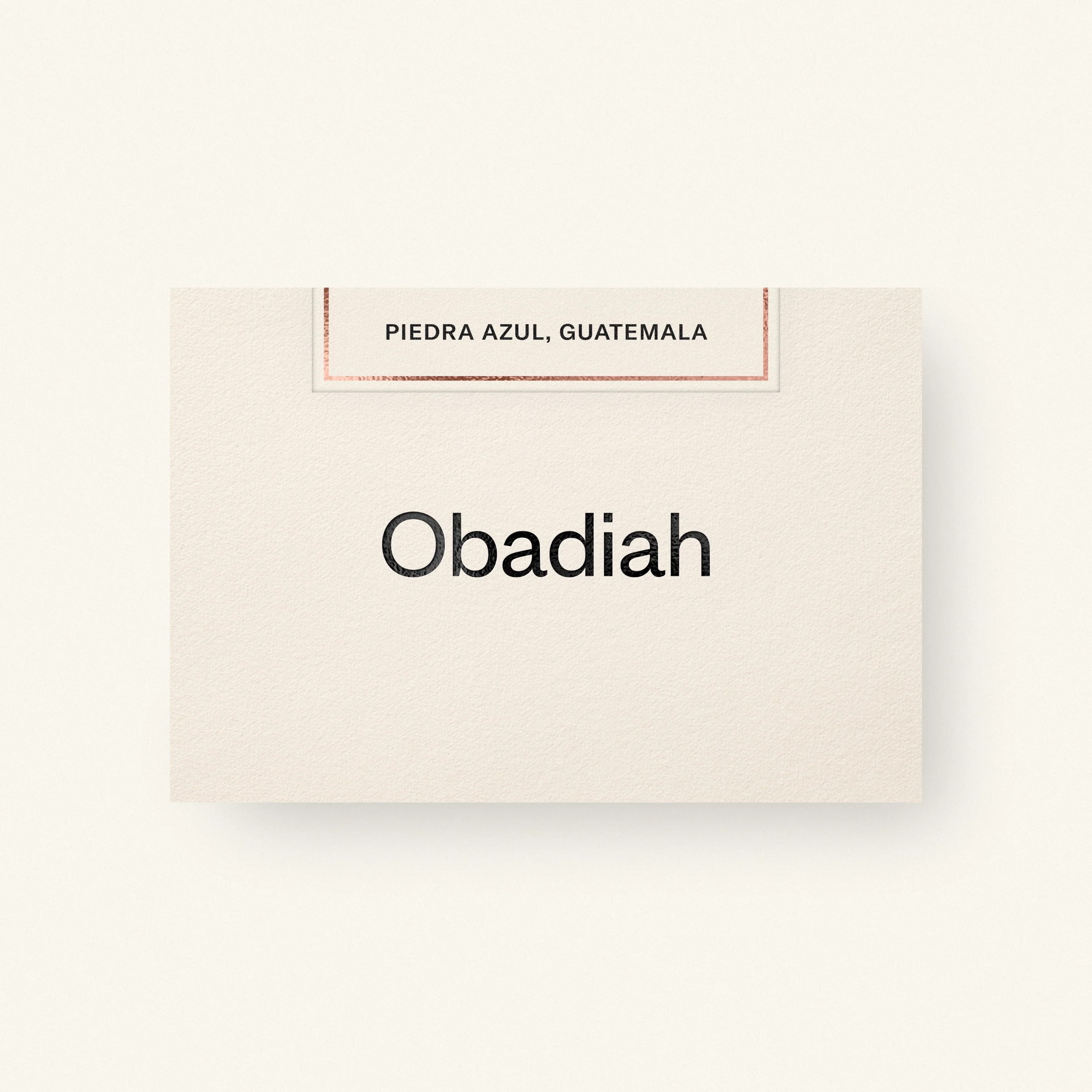 Obadiah Coffee Piedra Azul