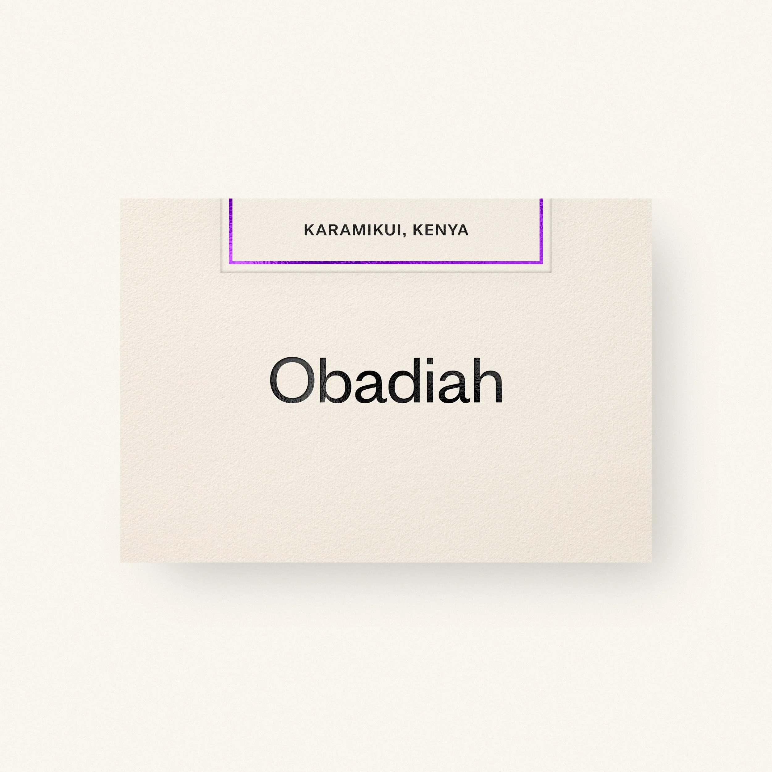 Obadiah Coffee Karimikui