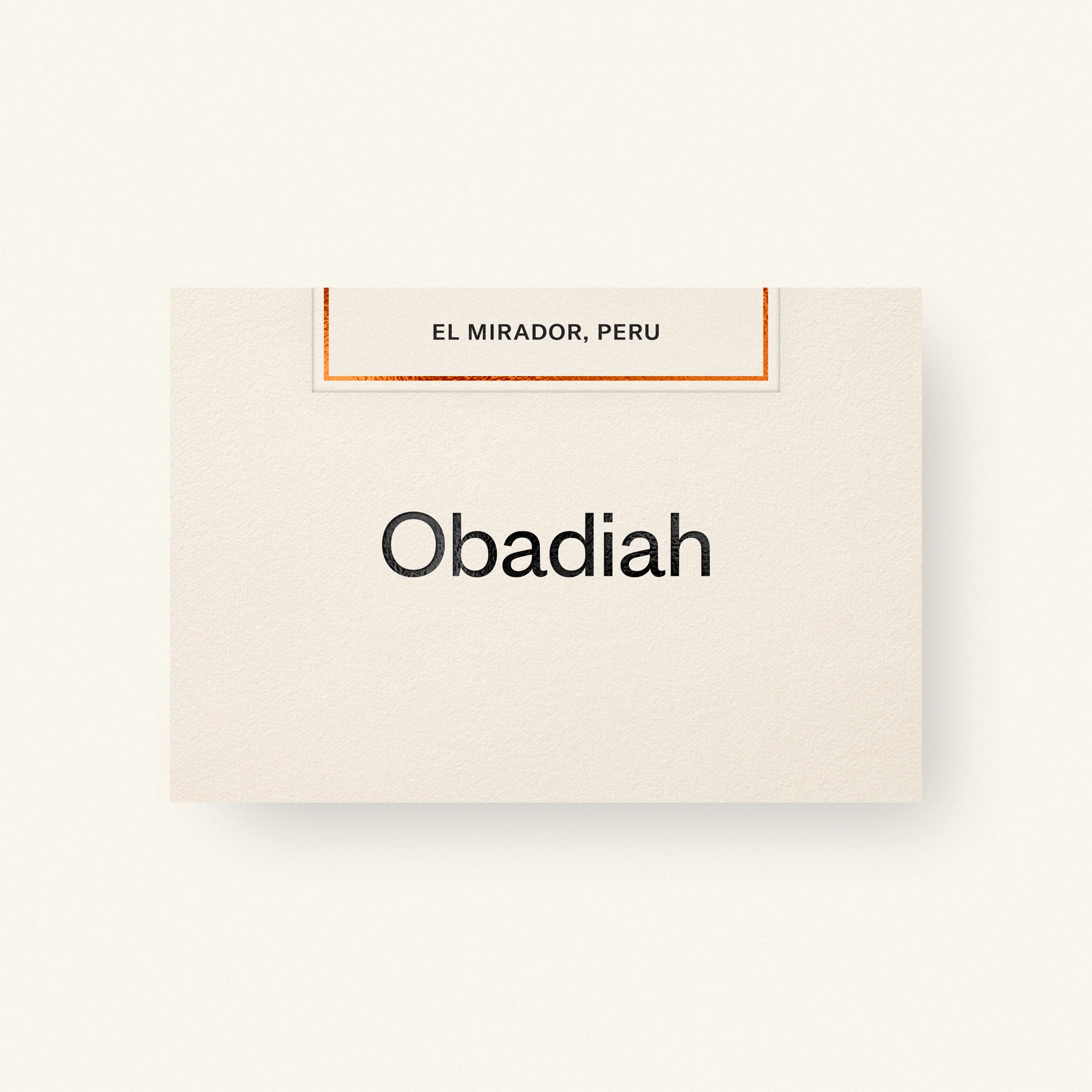 Obadiah Coffee El Mirador