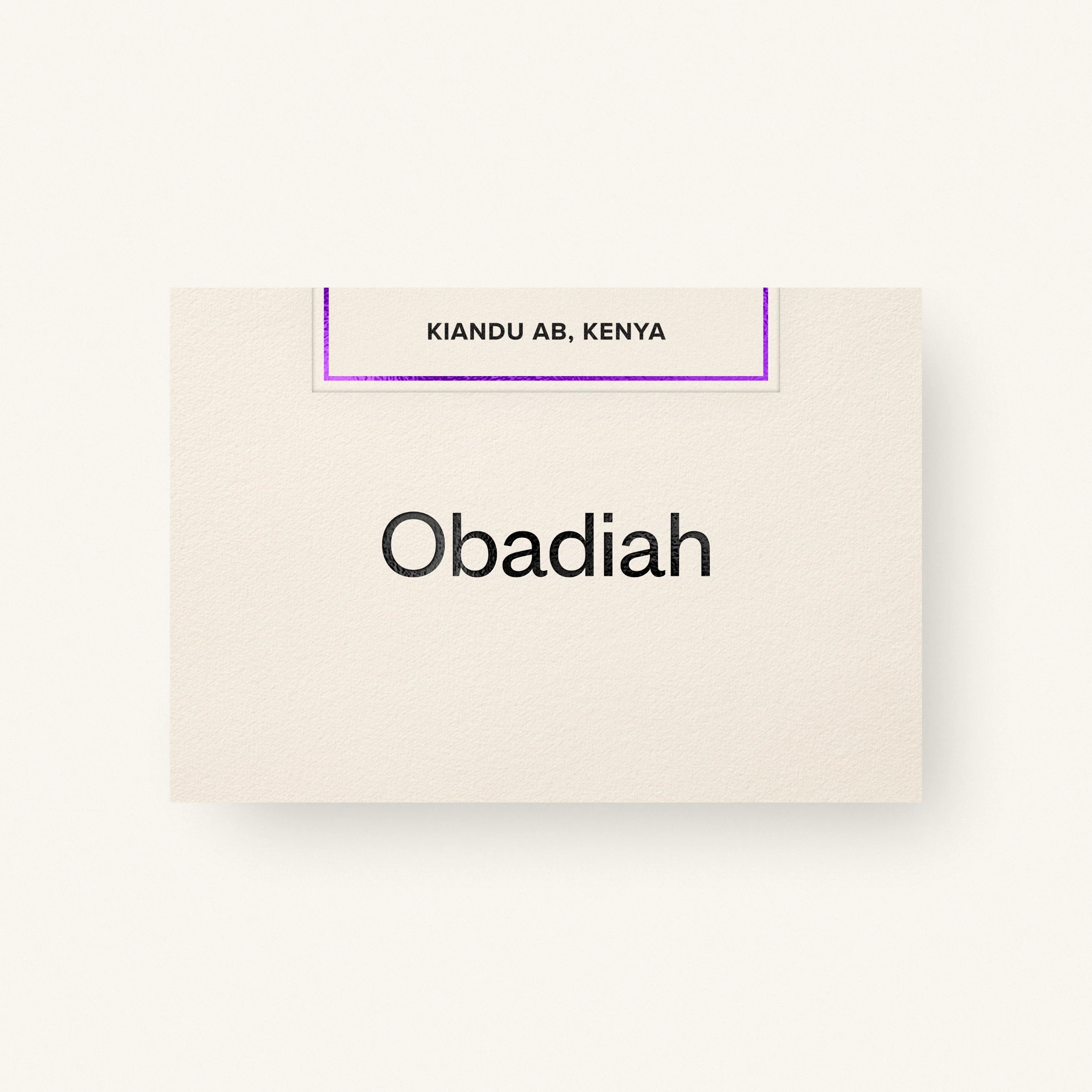 Obadiah Coffee Kiandu AB