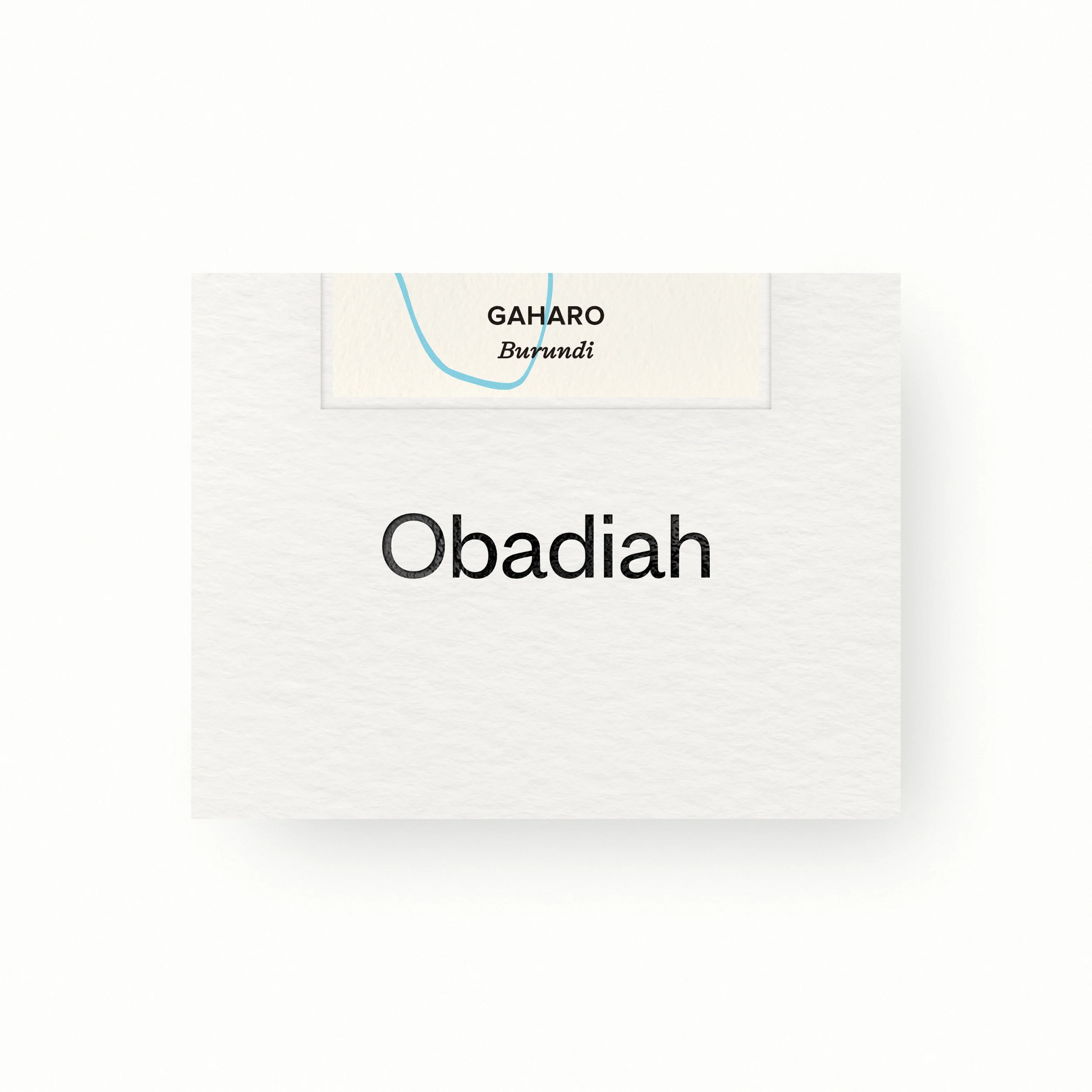 Obadiah Coffee Gaharo Washed
