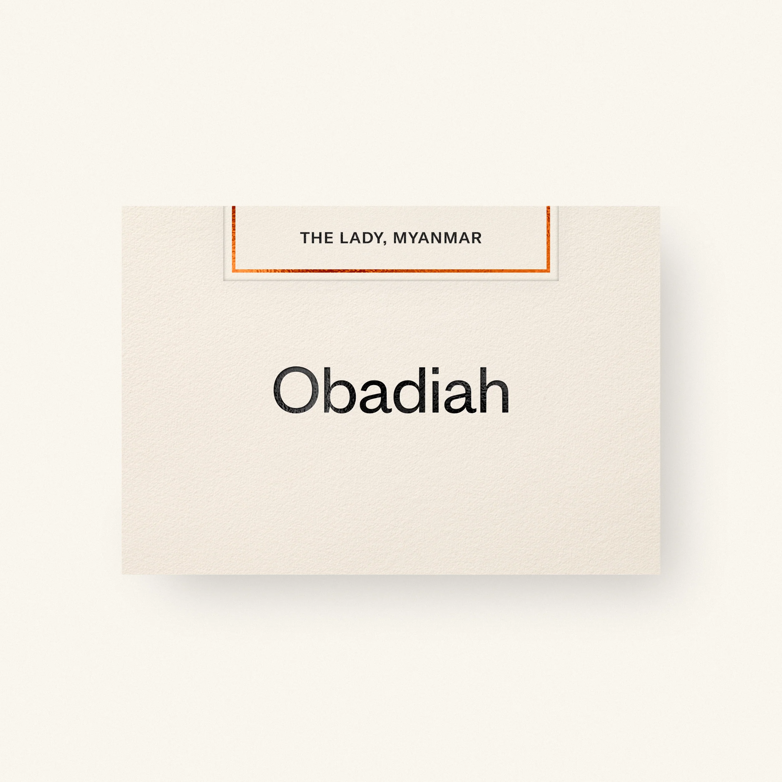 Obadiah Coffee The Lady