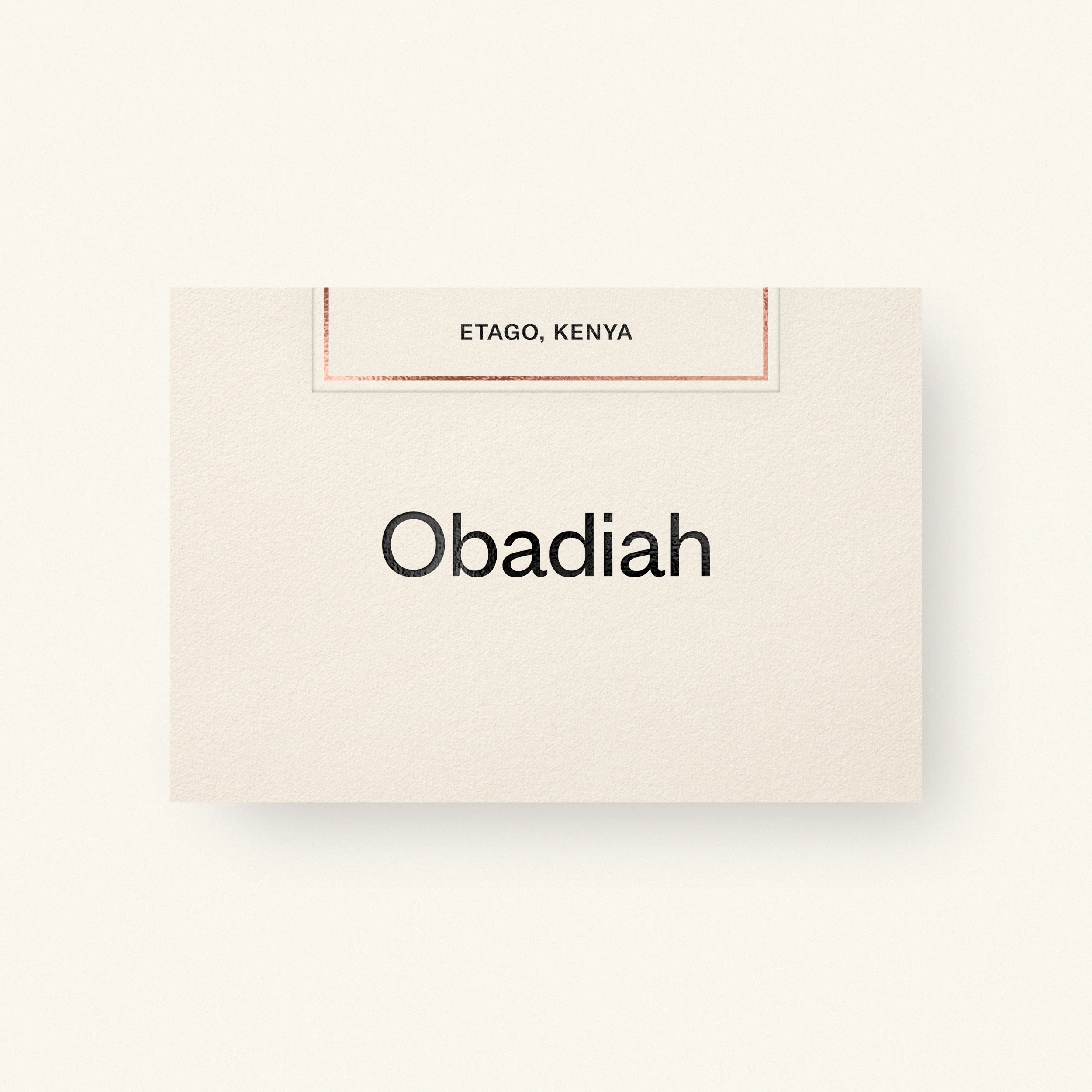 Obadiah Coffee Etago