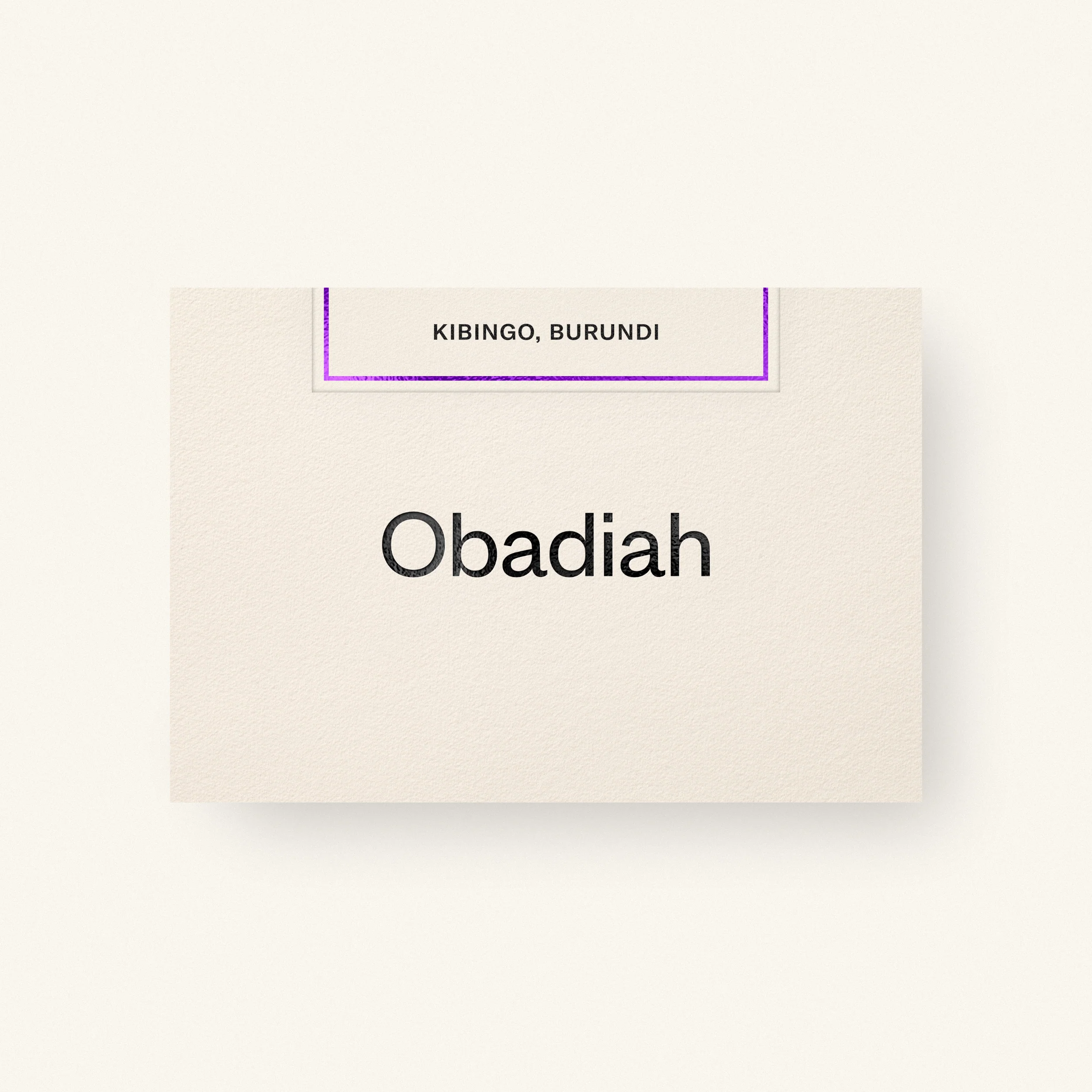Obadiah Coffee Kibingo