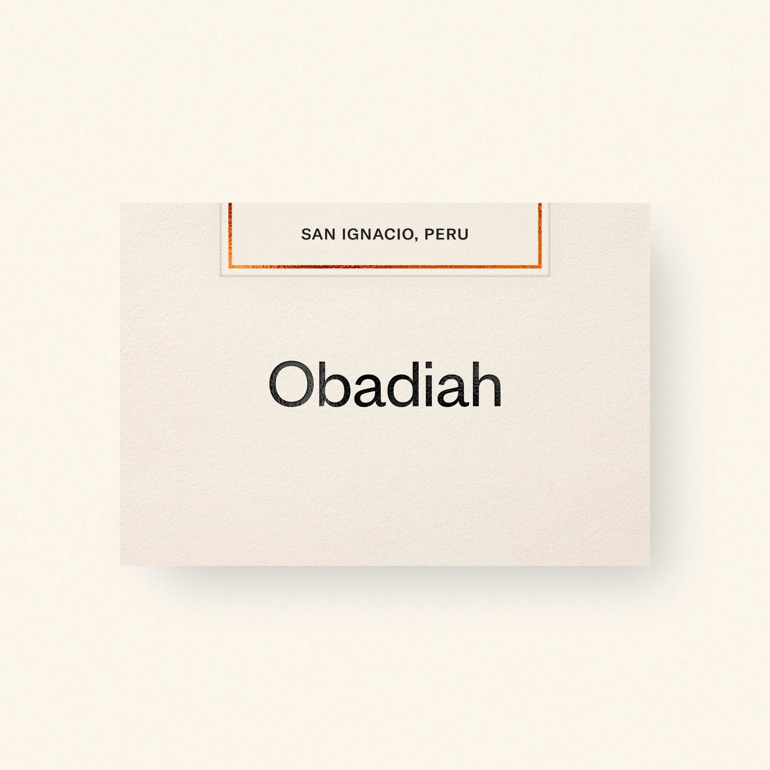 Obadiah Coffee San Ignacio