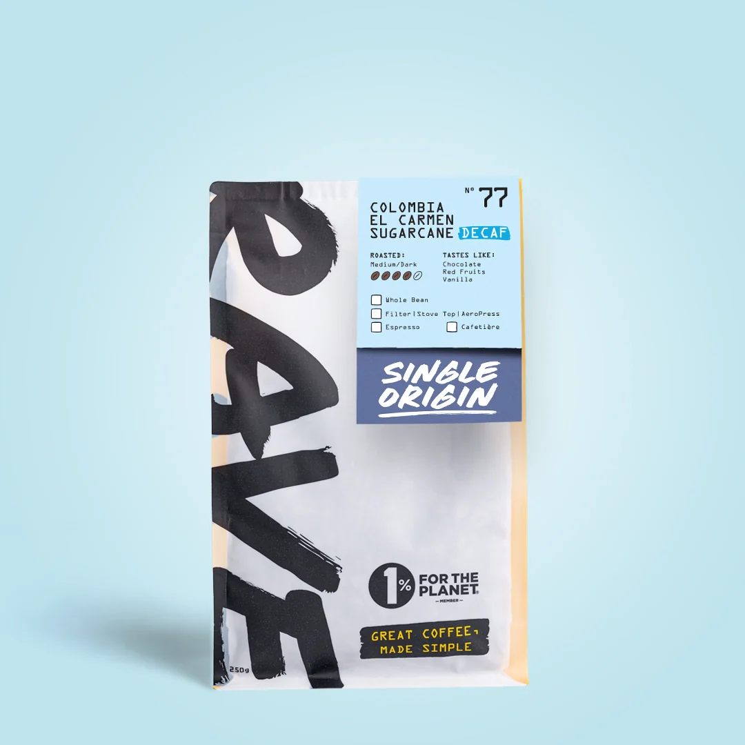 RAVE COFFEE Colombia El Carmen Sugarcane Decaf Nº 77