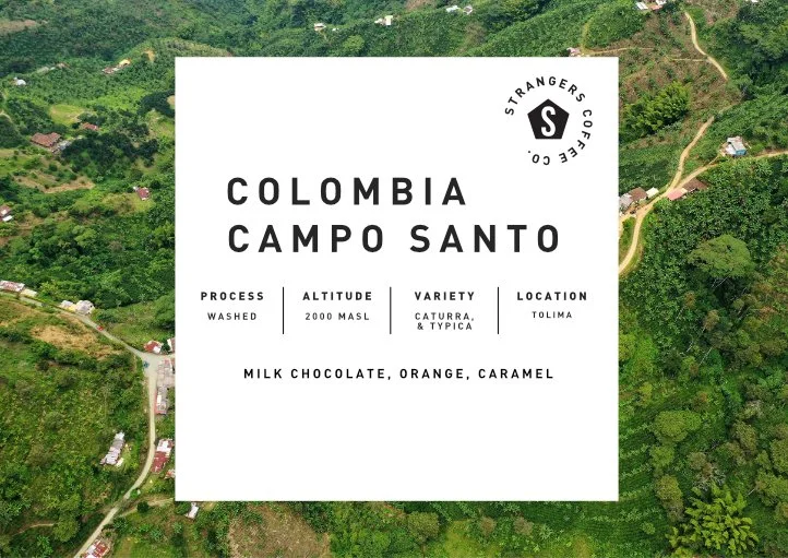 Strangers Coffee Colombia Campo Santo Washed